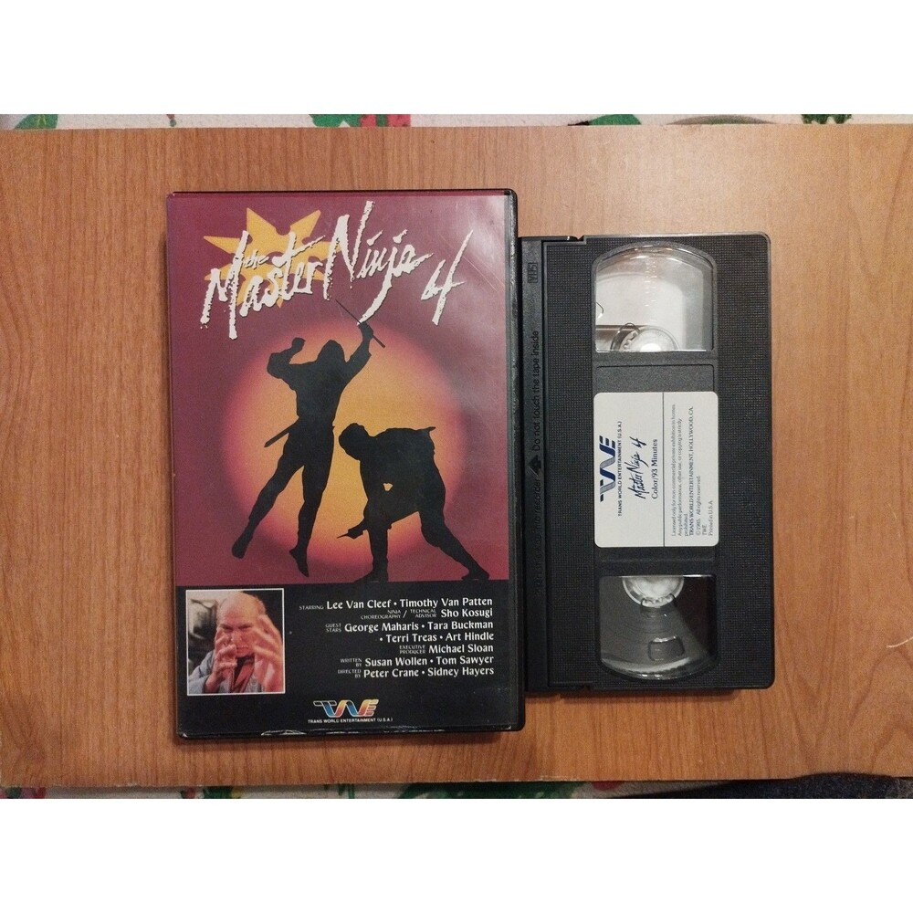 RARE The Master Ninja Vol 4 VHS Clamshell 1985 Sho Kosugi Lee Van Cleef Action